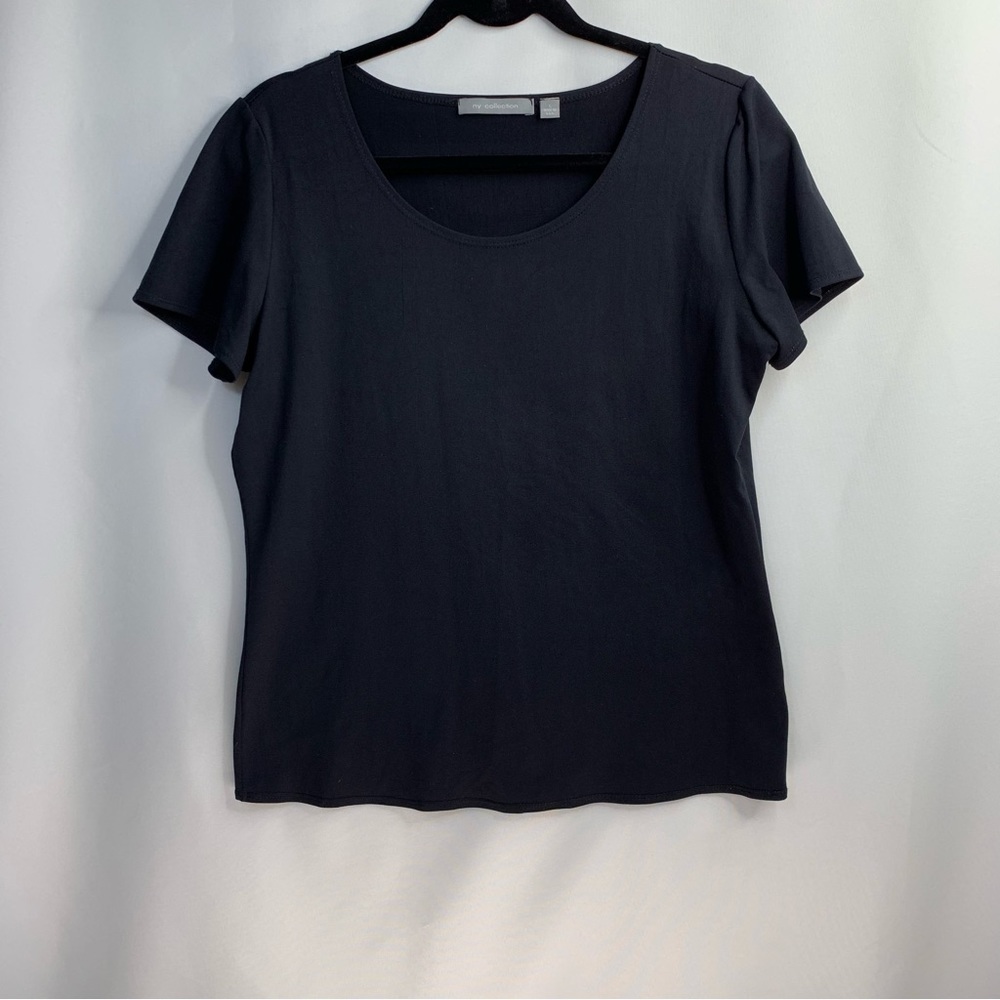NY Collection Women’s black short sleeve top Size Large
